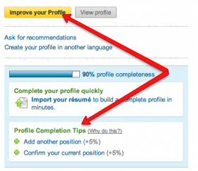 LinkedIn profile completion tips