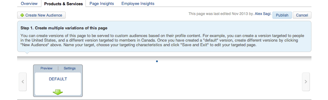 Target Audiences on LinkedIn Company Pages