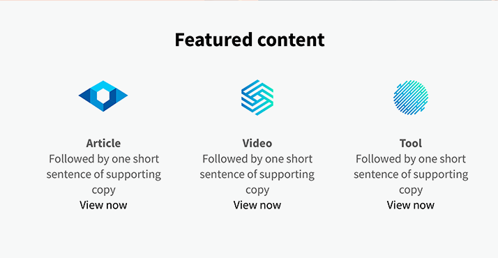 knowledge center featured content