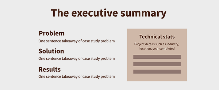 perfect case study executive summary