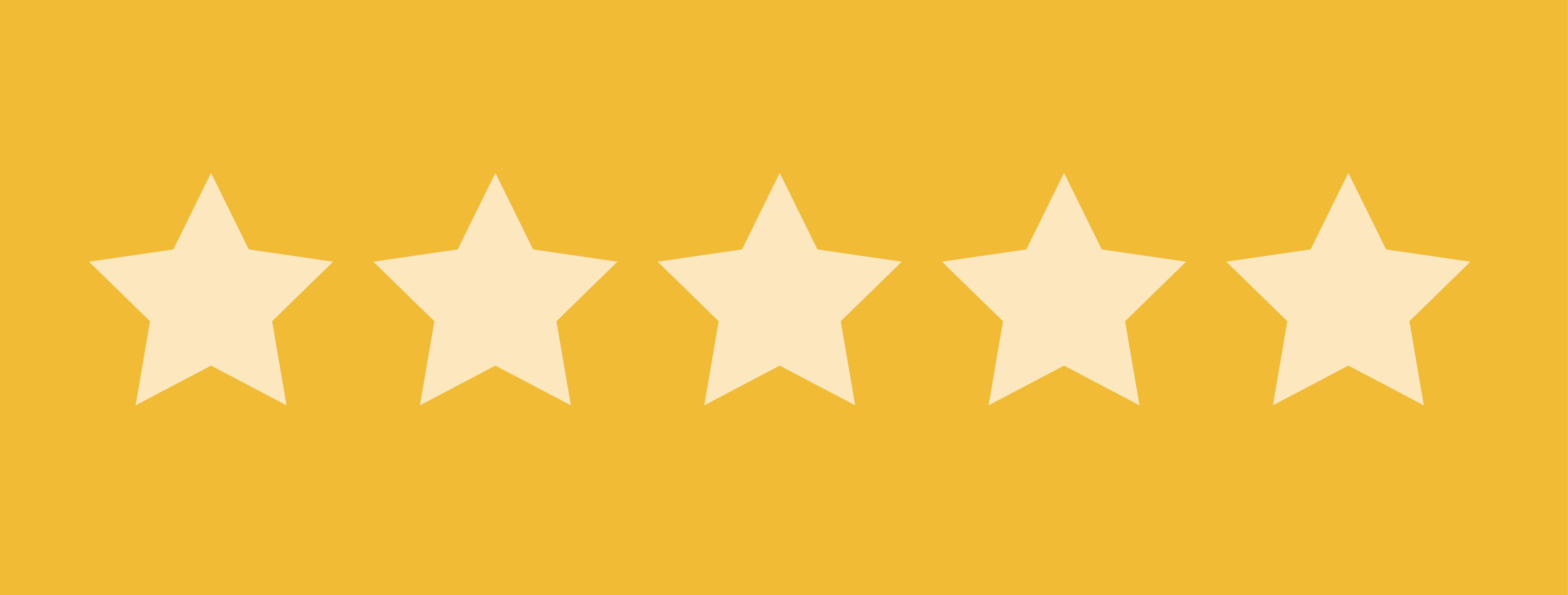 Five Star reviews
